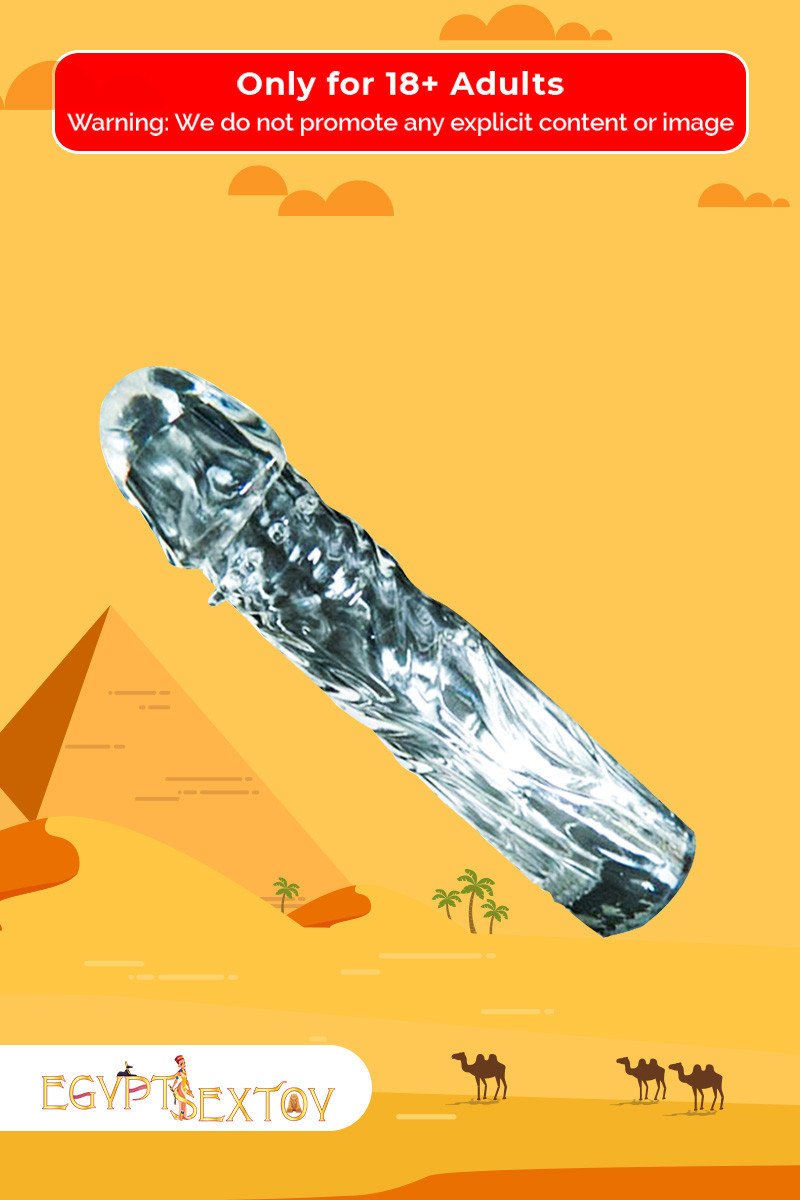 Full Ribbed Crystal Penis Sleeves PES-019 Full Ribbed Crystal Penis Sleeves PES-019