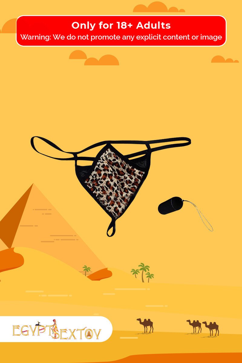 Leopard Grain Underwear Remote control vibrating t-back VP-002 Leopard Grain Underwear Remote control vibrating t-back VP-002